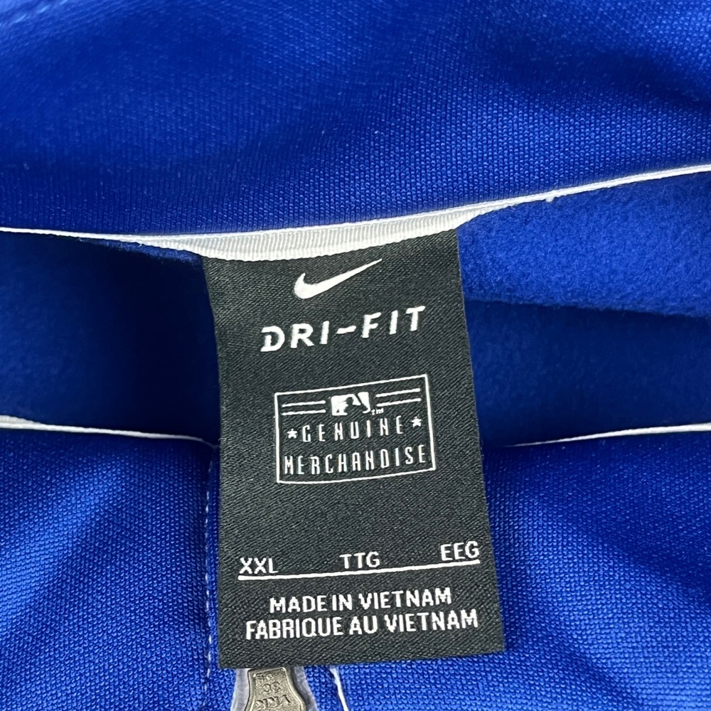 Nike Los Angeles Dodgers 1/4 Zip Pullover Mens XXL Blue MLB Dri-Fit Authentic - Picture 3 of 8